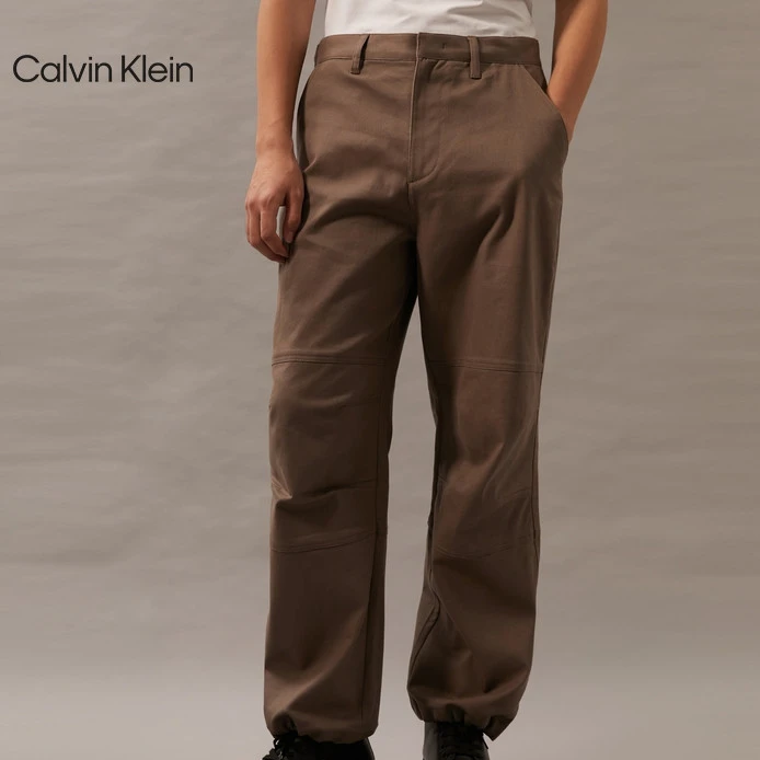【防水】CK Jeans春秋男士暗襟抽绳脚口运动休闲裤