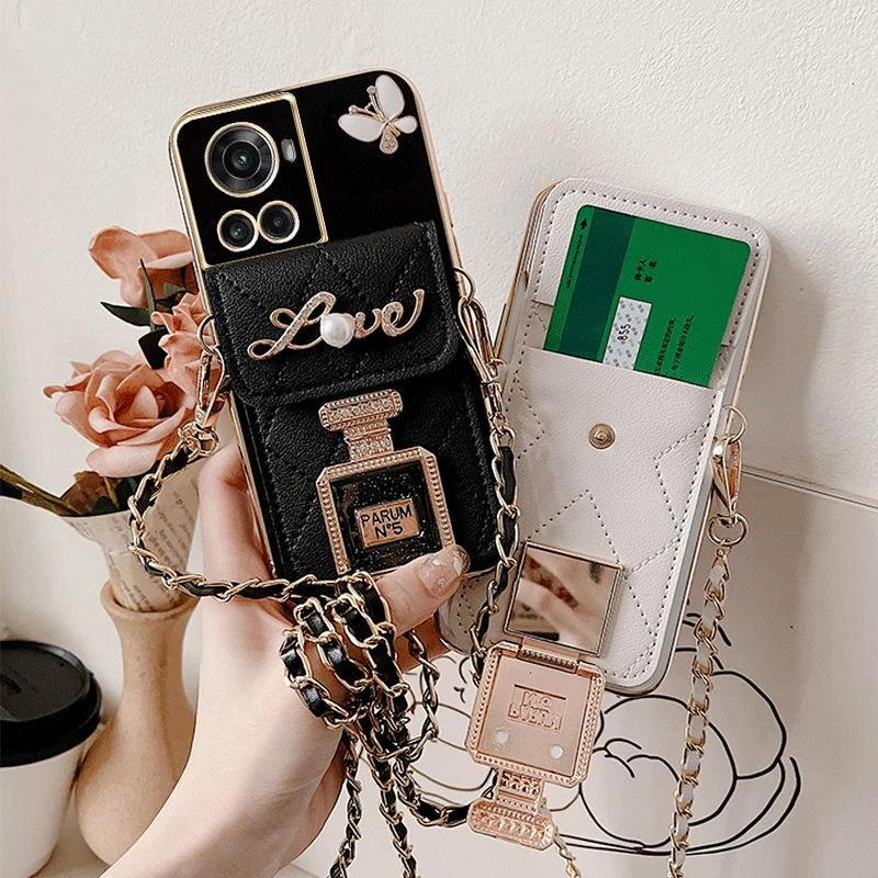 一加ACE卡包手机壳支架镜面斜挎链绳可背带防摔软硅胶套高级