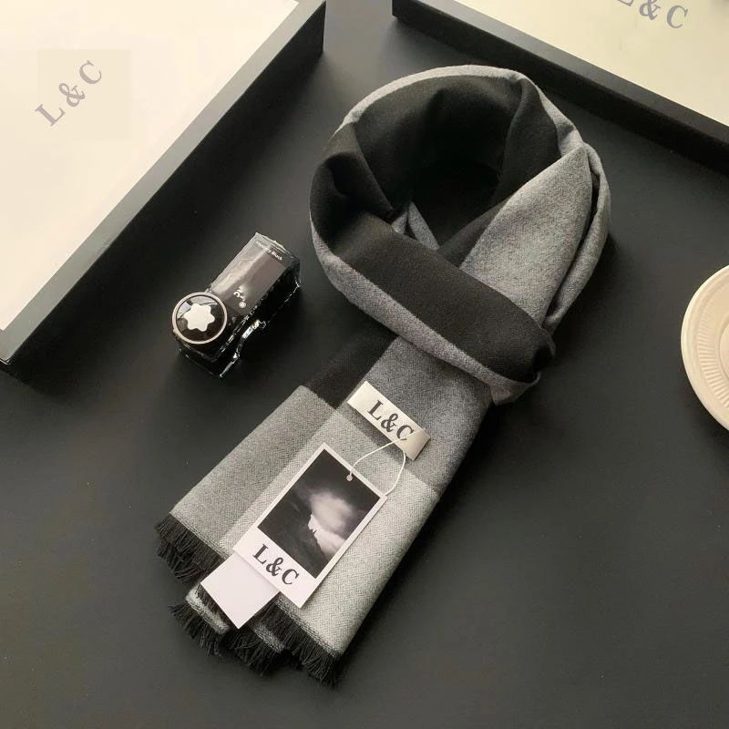 礼盒装围巾男士高档男款送男朋友生日礼物秋冬季围脖男生2025新款
