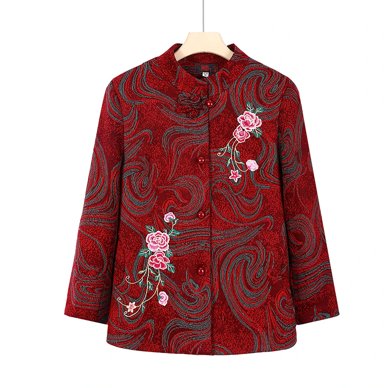 俞兆林新款奶奶春秋装外套中老年女装老太太妈妈秋季上衣老人衣服