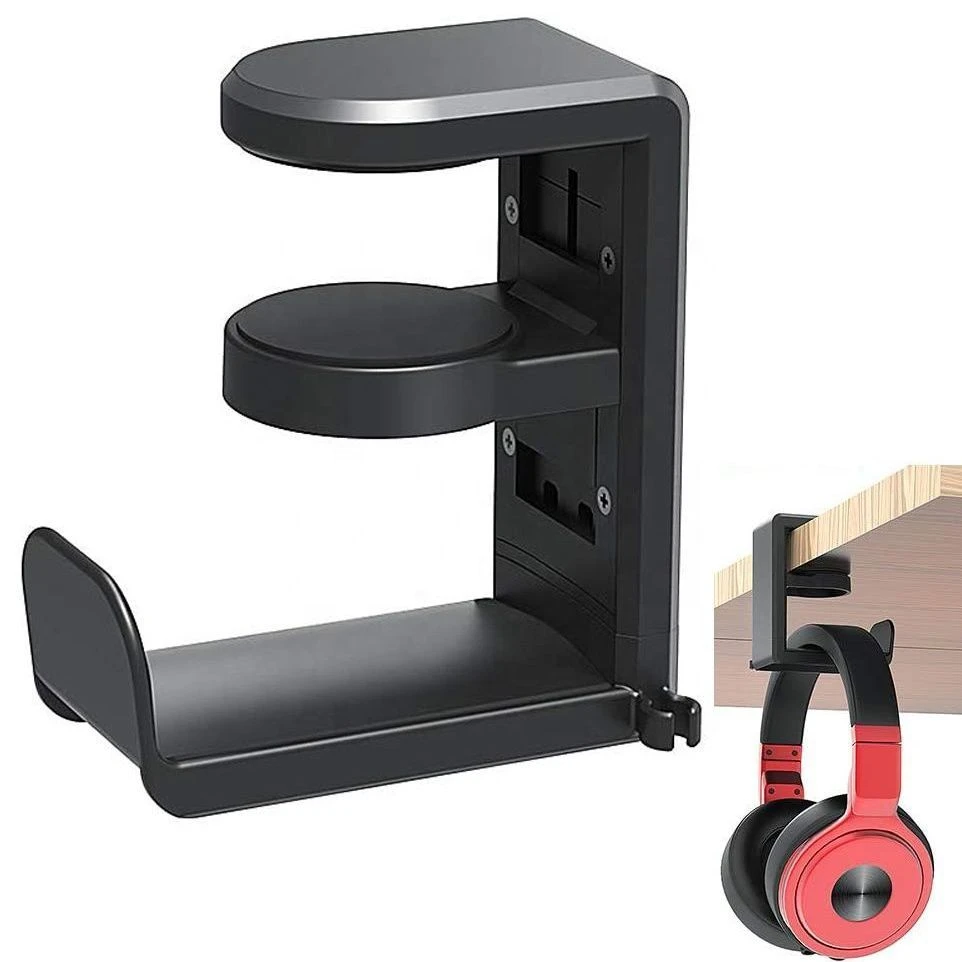 360度旋转简洁大方头戴式游戏耳机收纳挂钩耳麦耳机支架