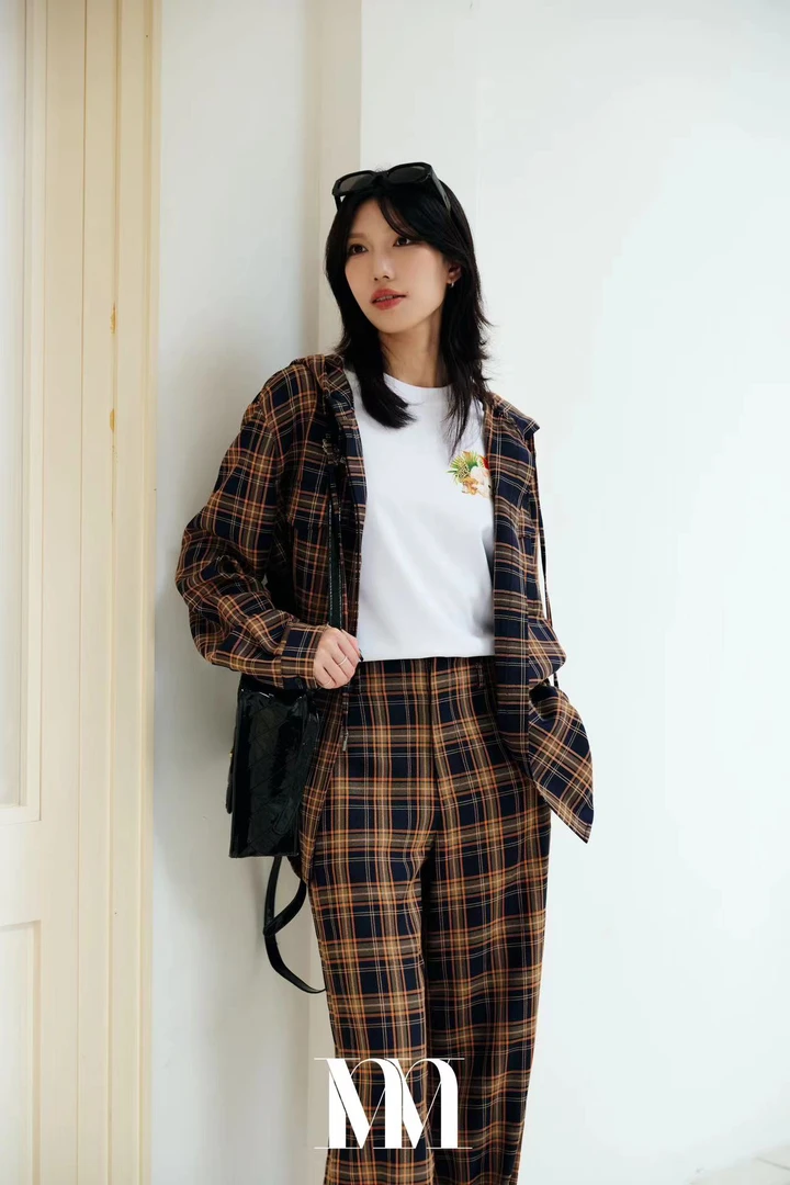 mithworld ｜复古格纹连帽外套