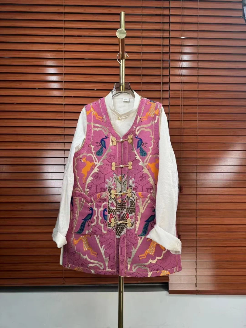 明显同款藏族马甲一套