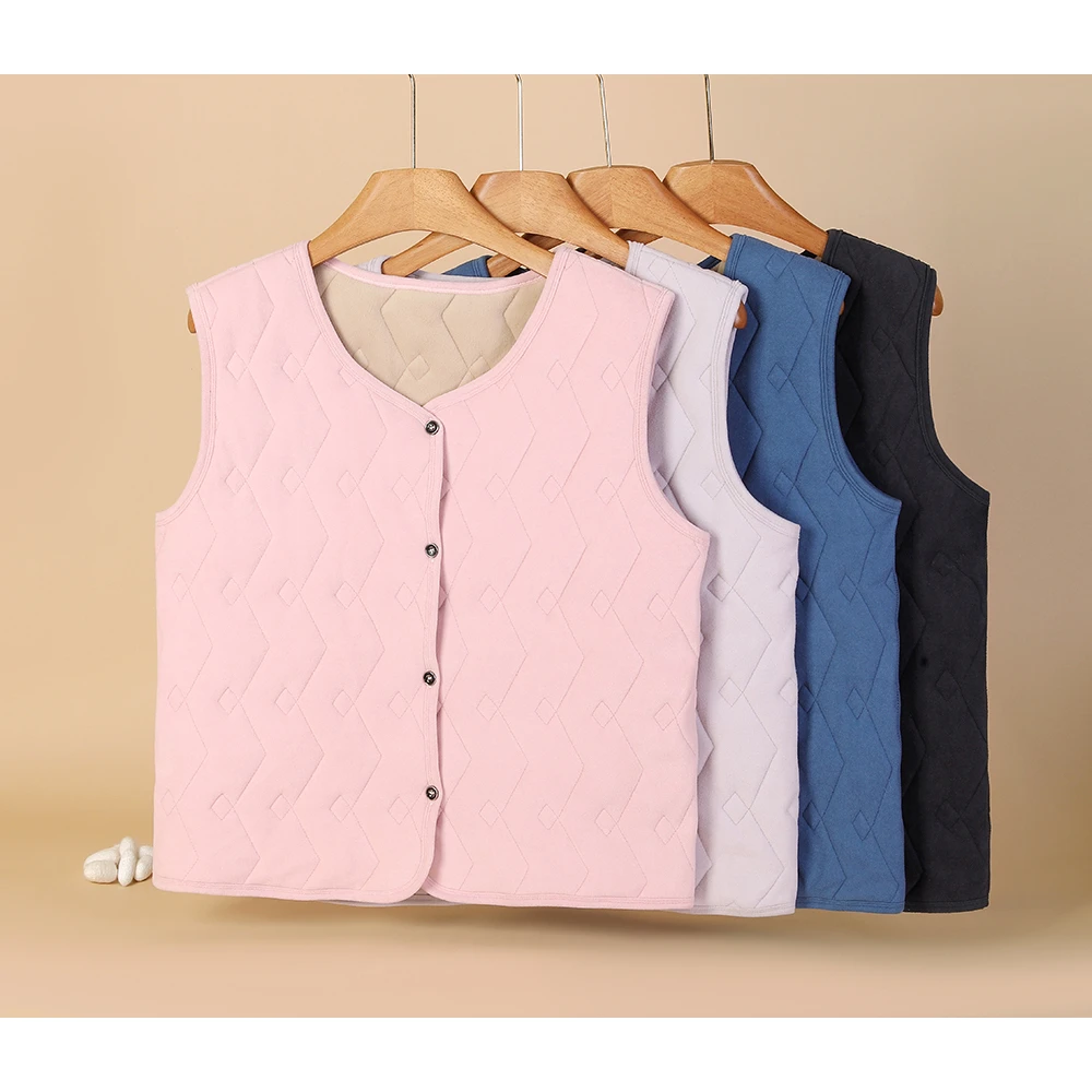 秋冬新款！绵羊毛舒适保暖加厚加绒马甲男女款3213