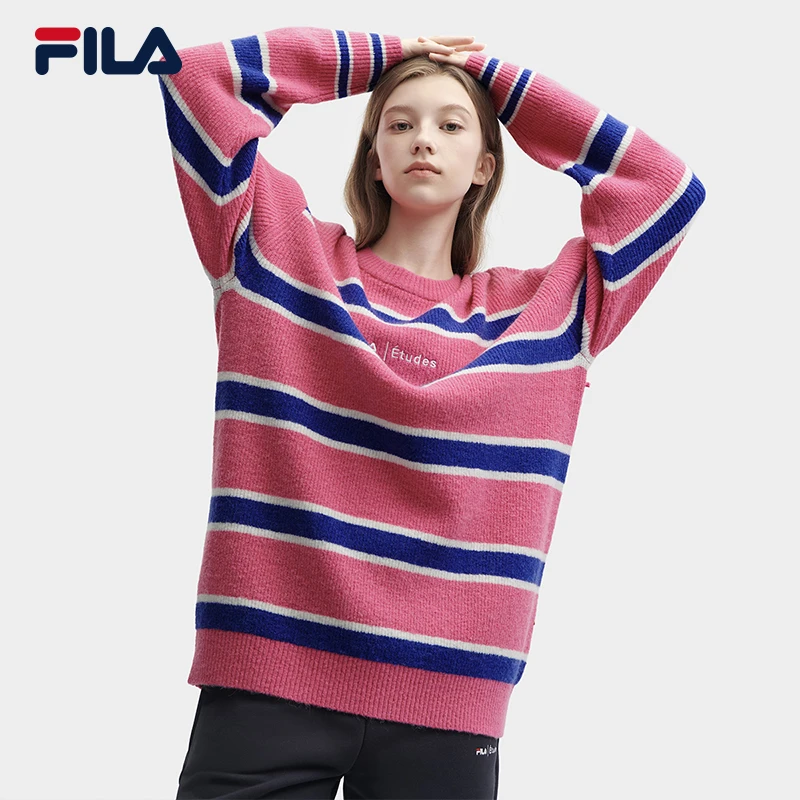 FILA斐乐情侣装【FILA X ETUDES联名编织衫】2024款毛衣F11U346401F