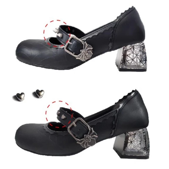 GURURU魔女库莫【爱心铆钉】/蕾蕾高校【鞋夹】 可拆卸搭配产品