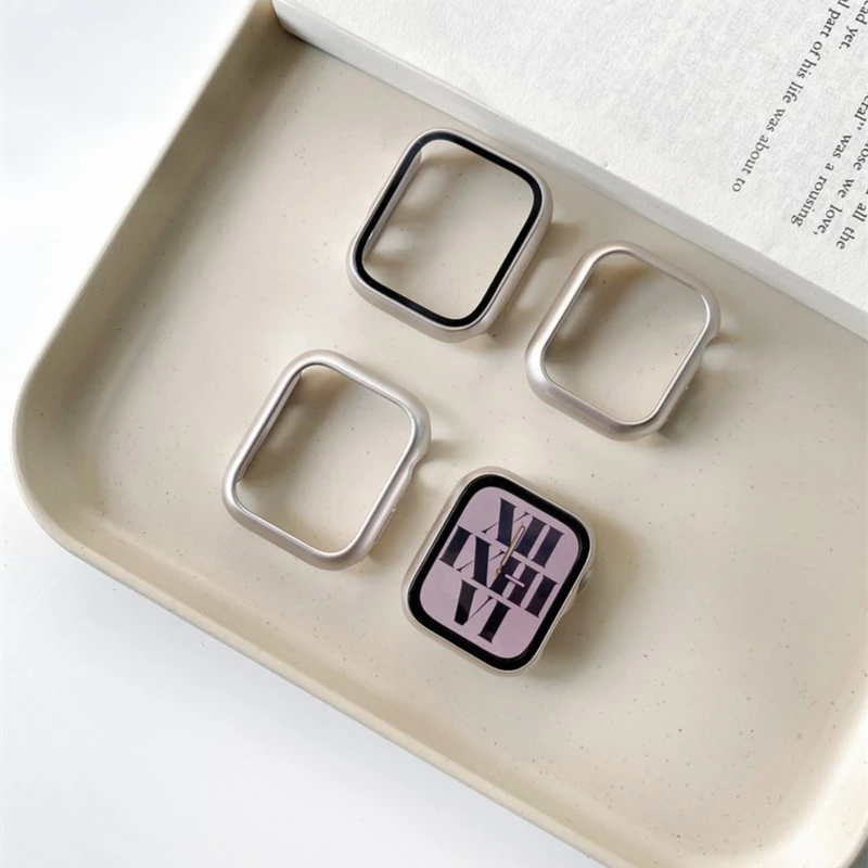 星光色保护壳全包/半包适用apple watchS87代iwatch6苹果手表se54