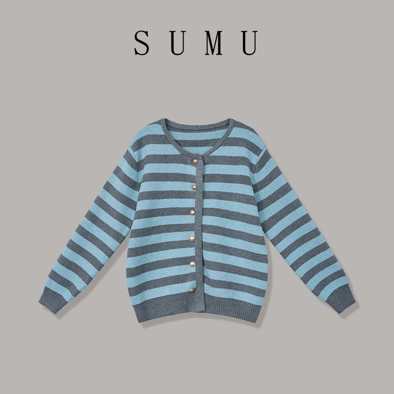 宿慕SUMU 女款针织打底衫 9-26秋季2024新款时尚百搭针织衫C4502X