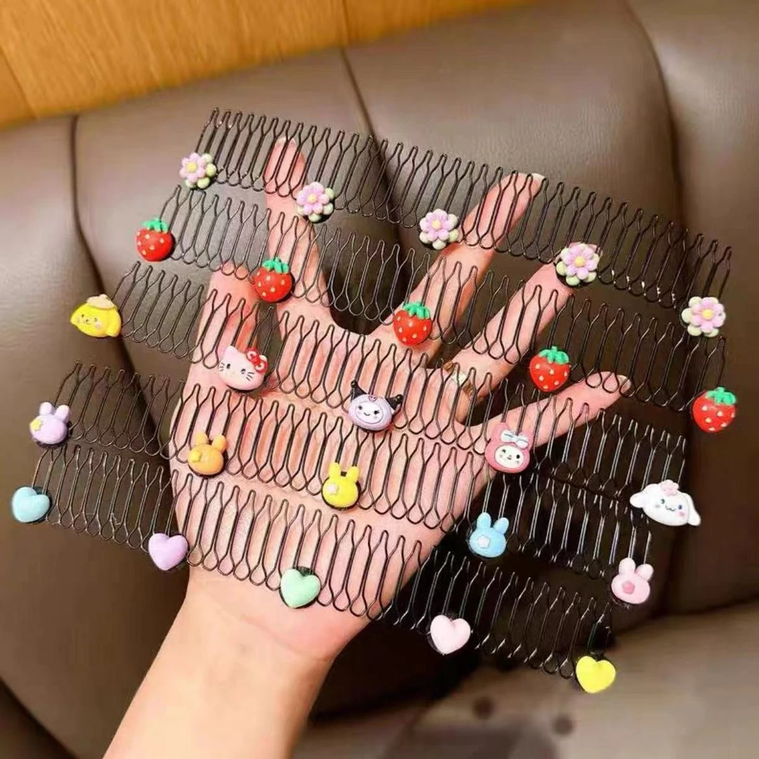 儿童发夹插梳后脑勺隐形刘海发梳发卡小女孩碎发整理神器女童时尚