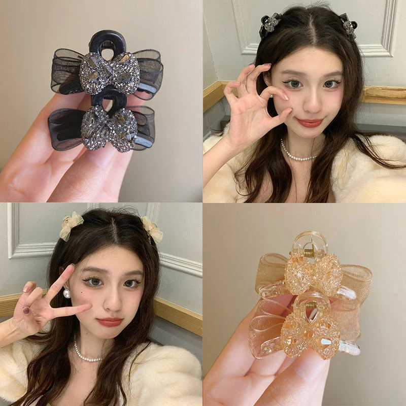 侧边刘海夹顶夹可爱简约高弹力发带扎头发皮筋耐用成人洗脸高级