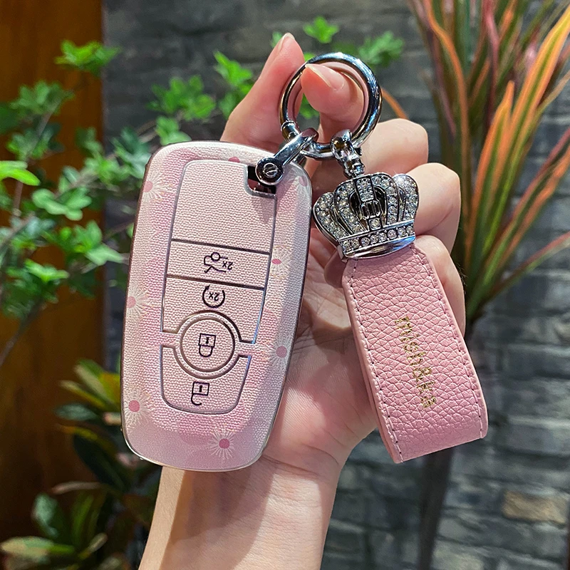 福特钥匙套蒙迪欧福克斯野马适用领界探险者猛禽锐界福睿斯壳男女