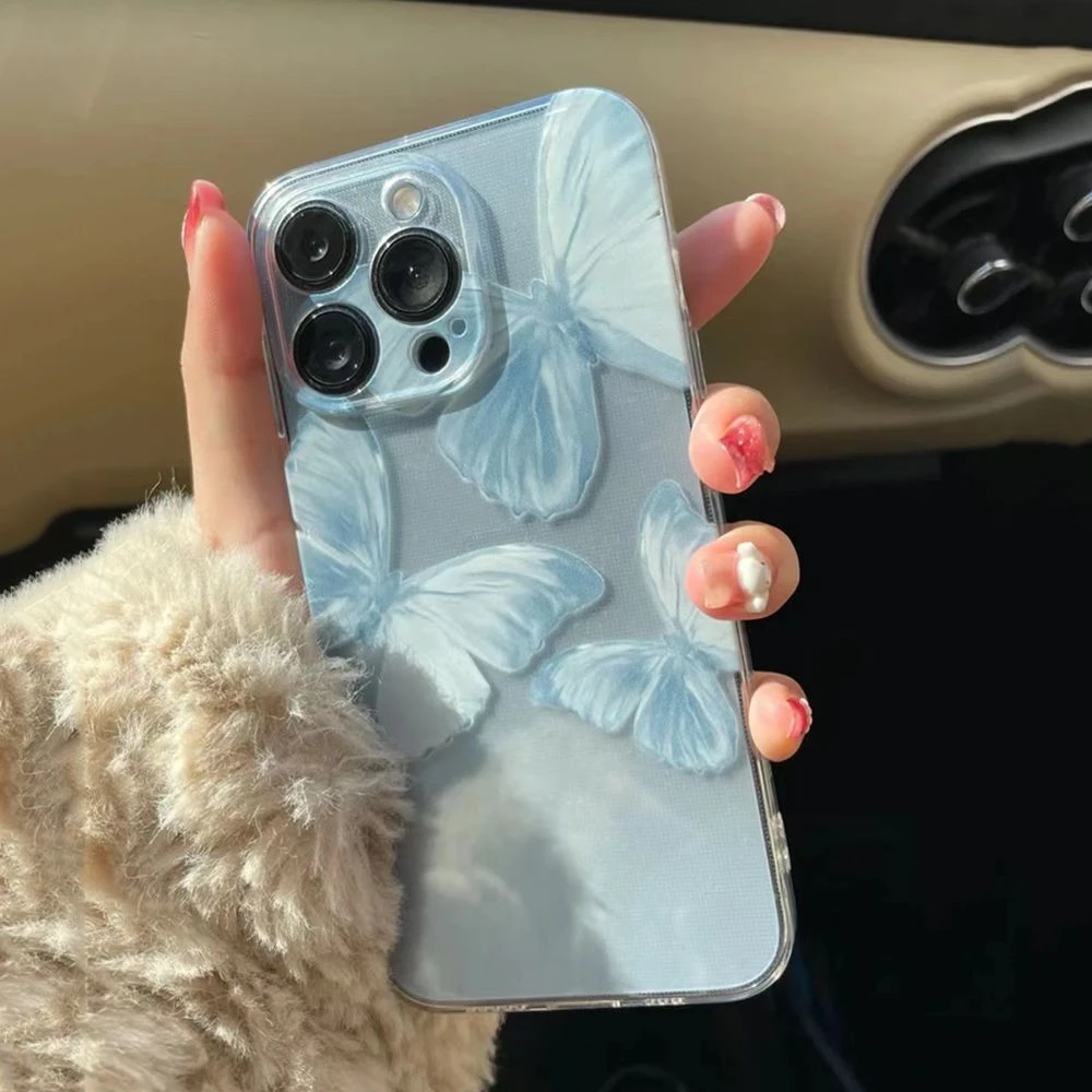 ins星空14plus网红iPhone12promax手机壳适用11远峰蓝13透明XS/XR