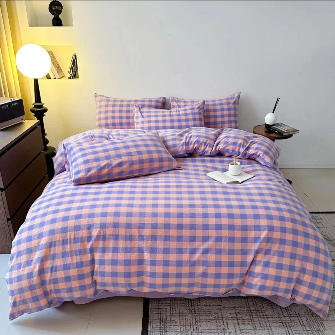 【全棉四件套】全棉色织水洗棉四季款床上用品套件柔软亲肤三件套