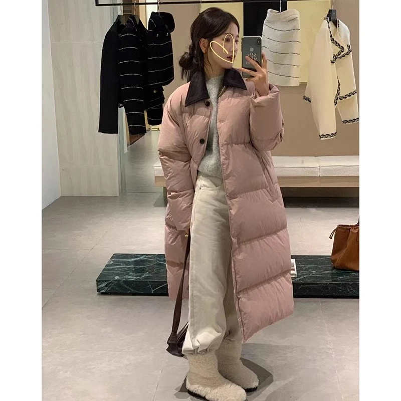 长款棉服女款冬季外套棉袄棉衣2023年新款韩系穿搭高级感oversize