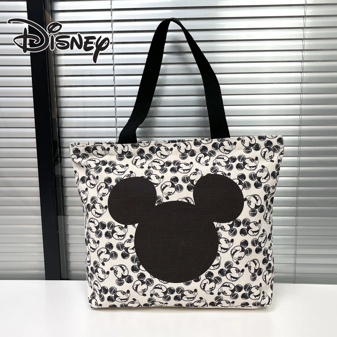 Disney/迪士尼米奇单肩包学生时尚帆布袋手提文艺包休闲韩版百搭