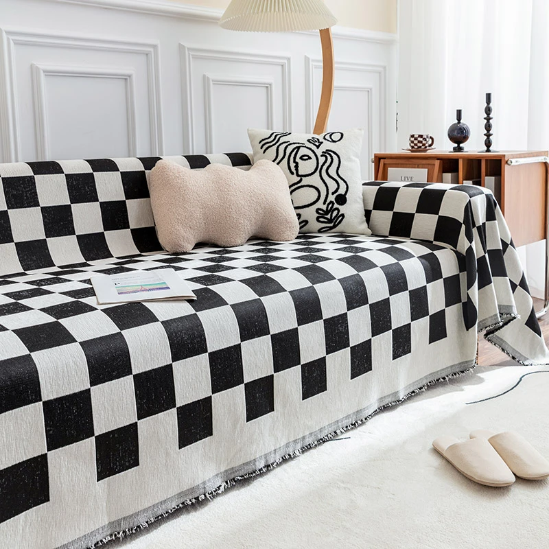 沙发盖布巾四季通用雪尼尔沙发套罩简约现代全盖万能坐垫子全包毯