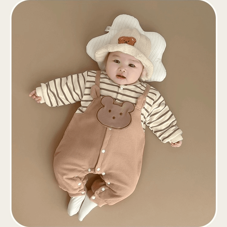 【塔塔米】婴幼儿连体衣套装秋装衣服春秋季爬服婴幼儿假两件外出服