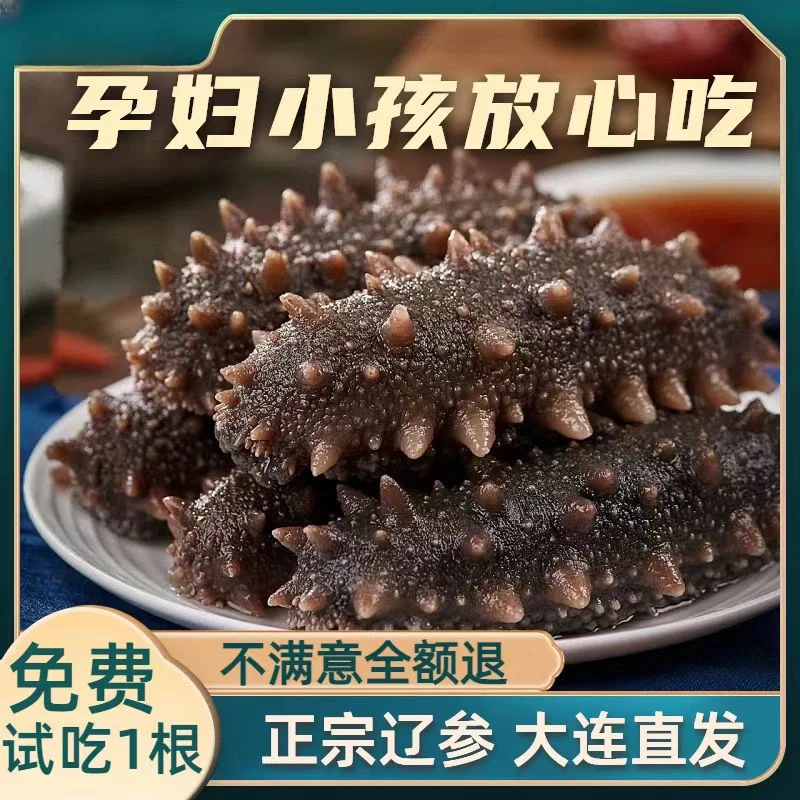 大连鲜食高刺海参1斤6-8头营养美味口感Q弹适合孕妇食用