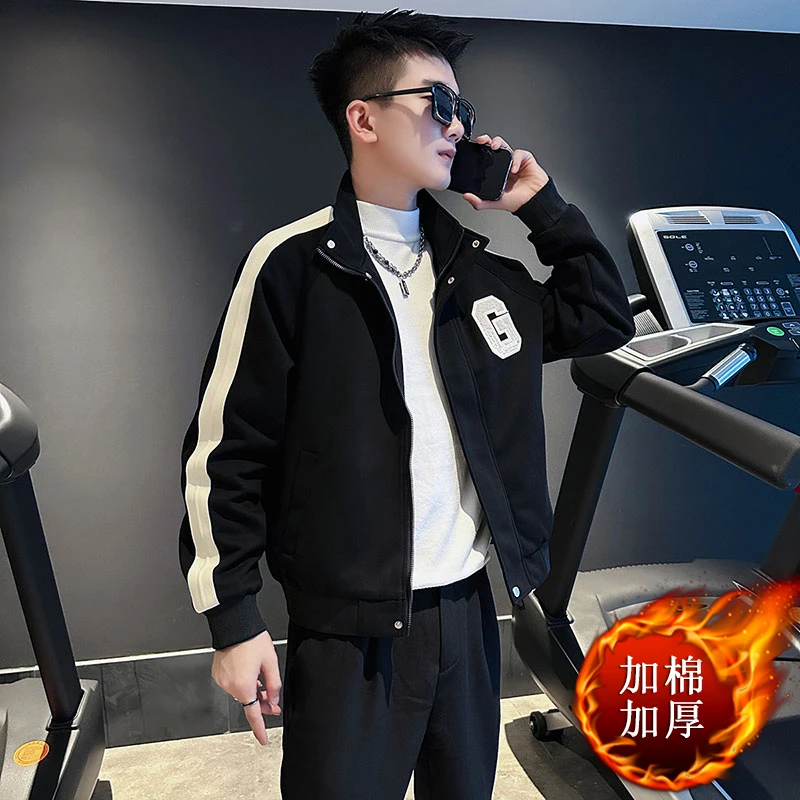 2024新款爆款潮牌休闲外套痞帅潮流高级感男款夹克冬季男秋冬高档