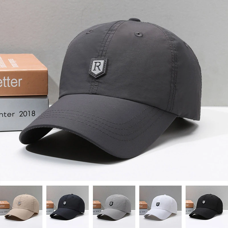 【专柜高奢男帽】帽子男款户外速干休闲鸭舌帽大头围棒球帽遮阳