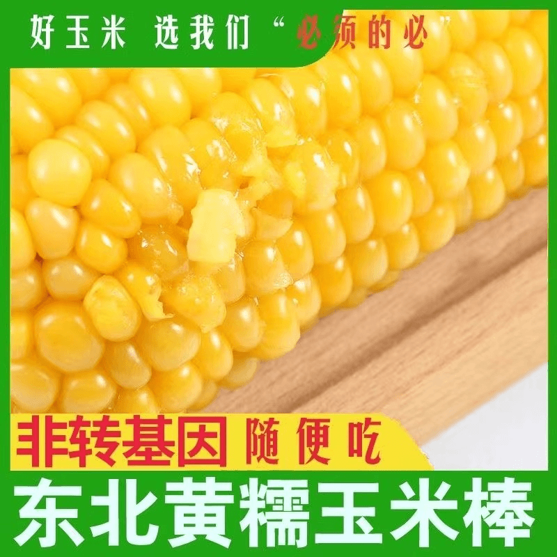 正宗东北蒸煮黄糯玉棒清甜真空包装口感甜糯