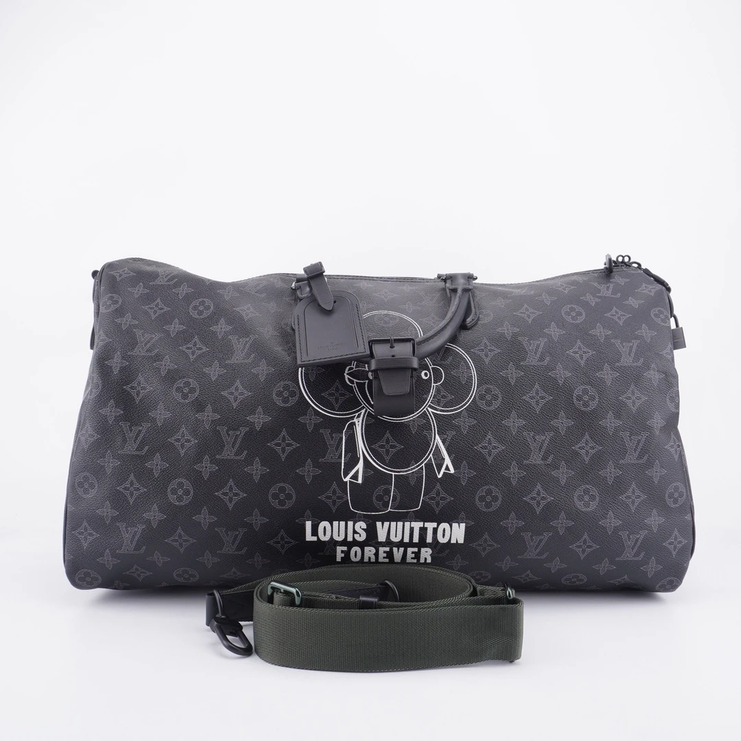 95新  98新LV Keepall 50 Eclipse太阳花旅行袋50/28/23 F060