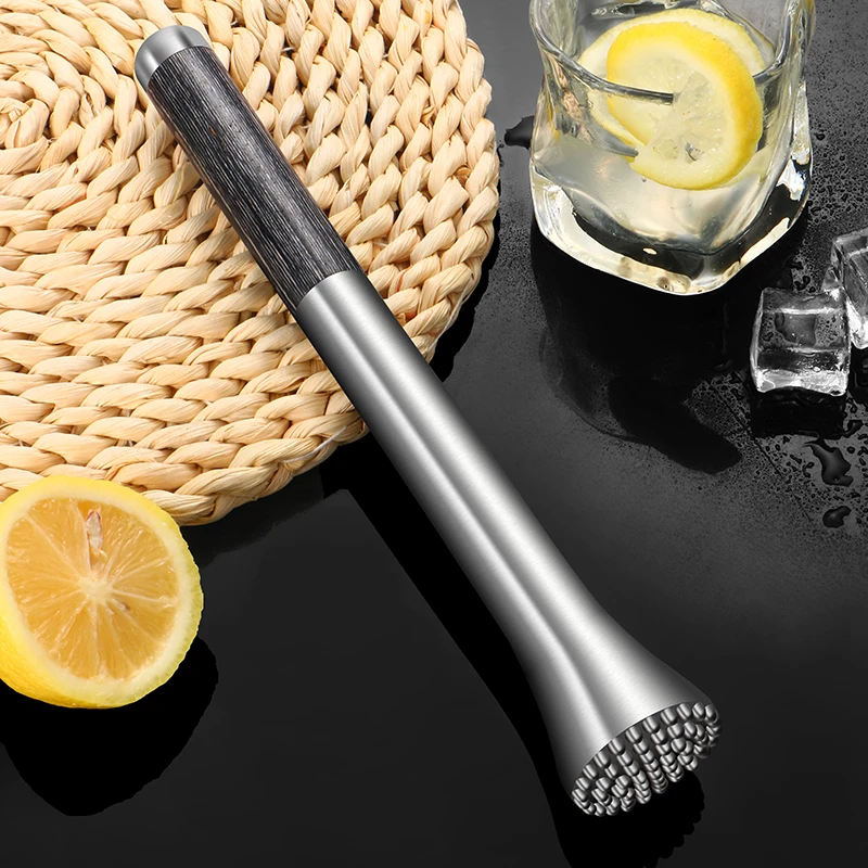 DS碎冰棒 304不锈钢碎冰棒冰锤鸡尾酒捣冰棒 捣碎器敲冰棒 柠檬锤