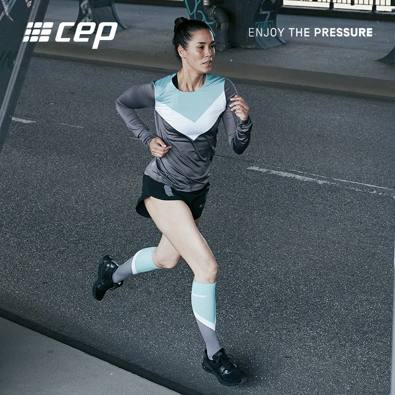 CEP CHEVRON 速干衣长袖女运动t恤跑步训练透气上衣