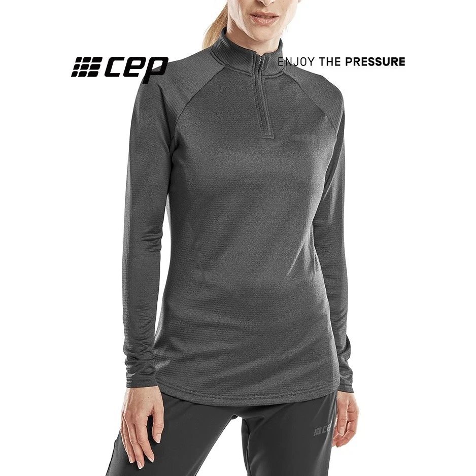 CEP 秋冬季运动服女保暖加厚加绒上衣户外跑步训练速干吸汗抓绒衣