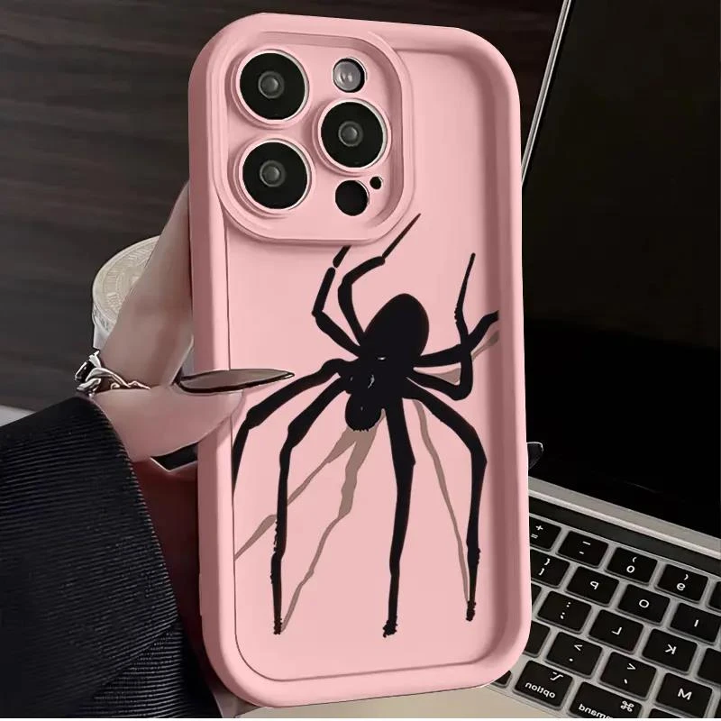 创意蜘蛛iphone15PRO苹果手机壳14promax硅胶13高级12/11/XSXR78P