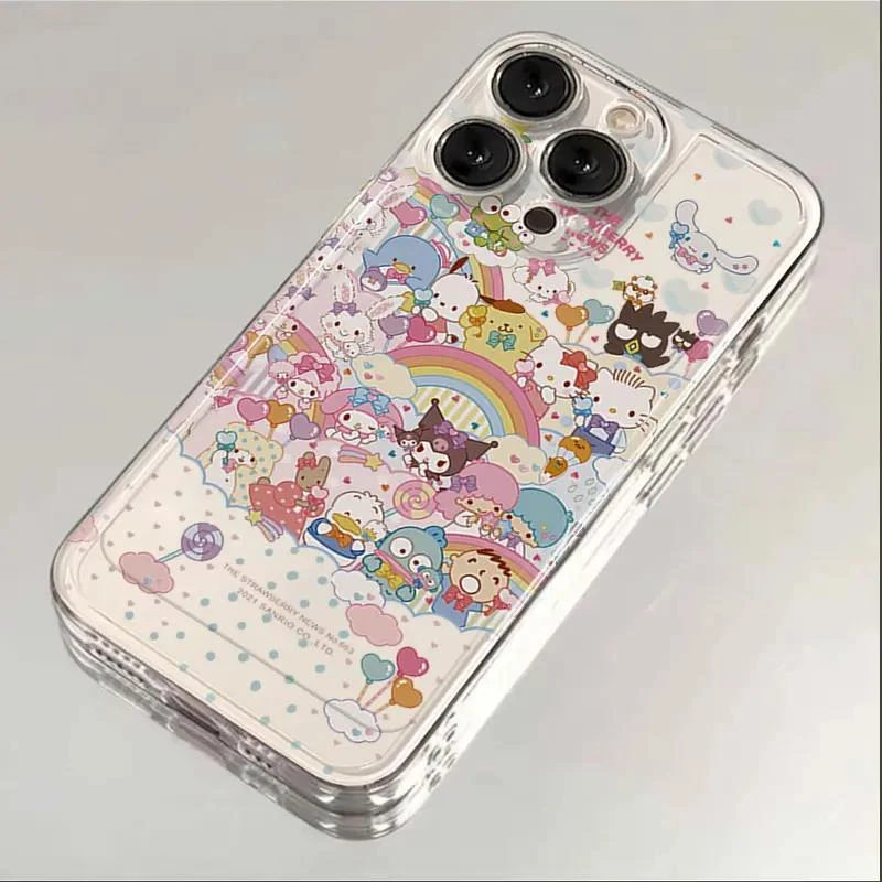 享】卡通三丽鸥苹果15手机壳14promax硅胶13pro透明12高级11全包X