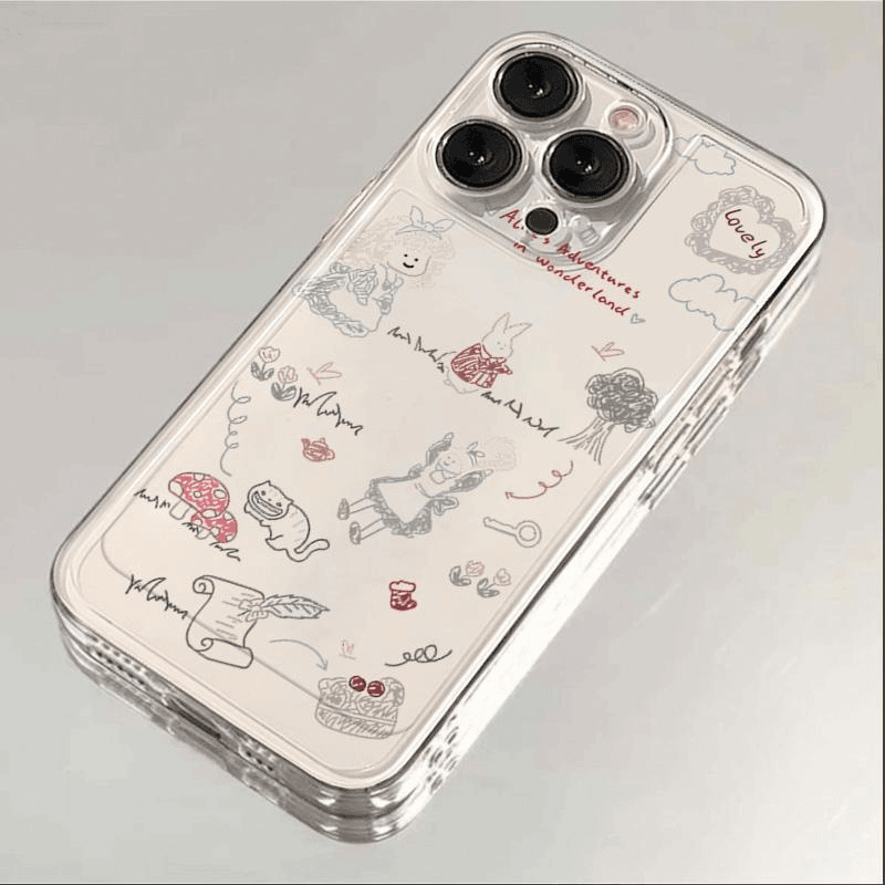 【新人专享】卡通插画苹果15手机壳iphone14promax高级13硅胶12透