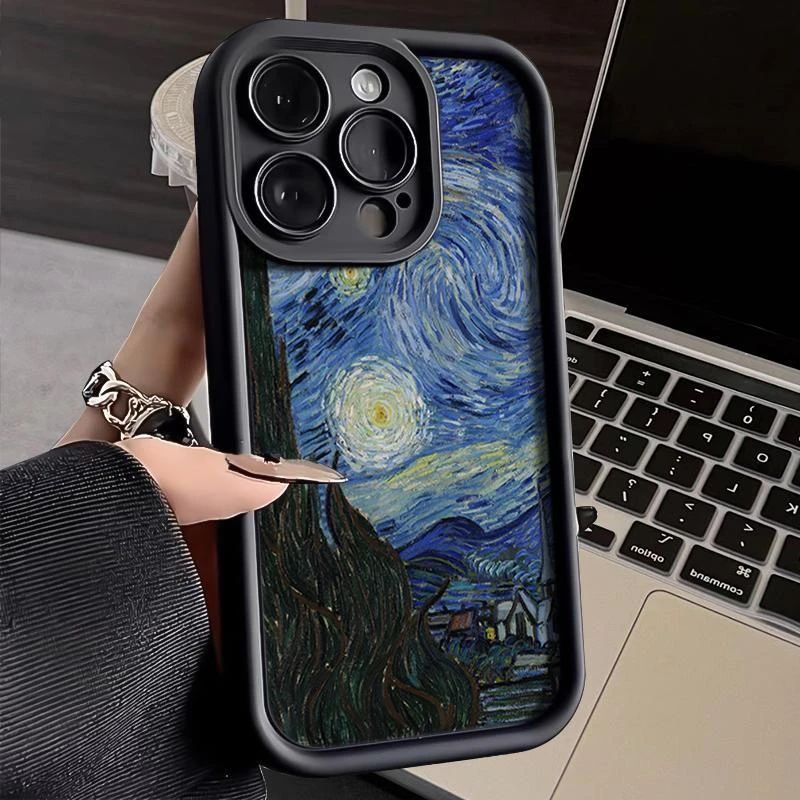 梵高星空iphone15苹果手机壳14promax新款13pro防摔12/11/XSXR78P