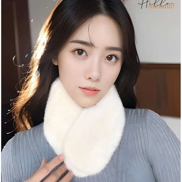 韩版新品水貂围巾女秋冬保暖短款脖套整貂皮吸扣毛领气质围脖真毛