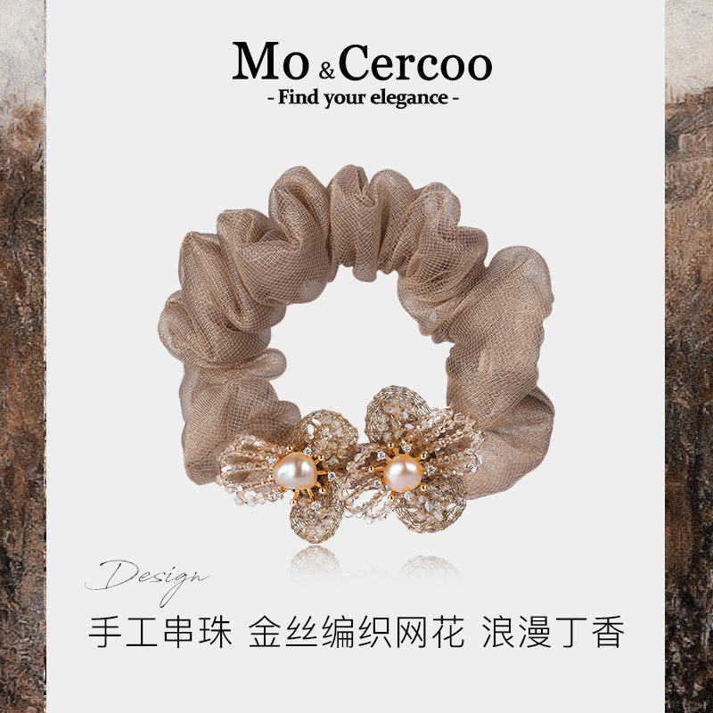 【雅丹】Mo&Cercoo丁香晶梦系列高端手工串珠头绳法式发圈大肠圈