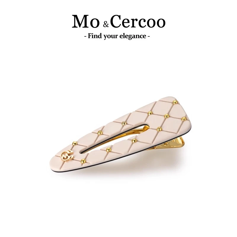 Mo&Cercoo刘海边夹女发卡一字夹高级感精致前额夹气质鸭嘴夹捏夹