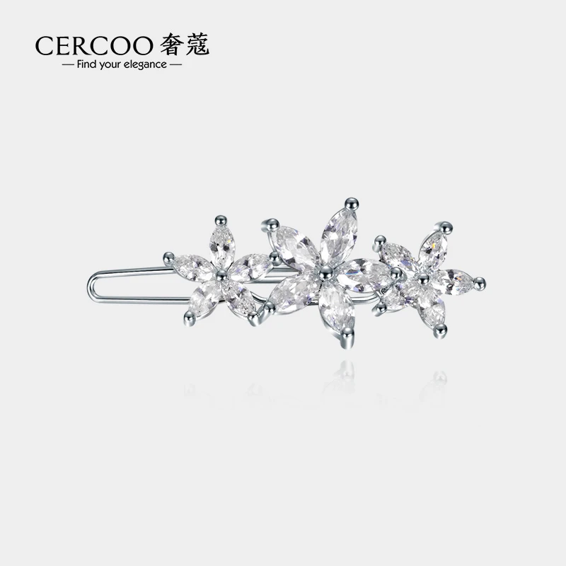 Cercoo/奢蔻璀璨星辰系列扣夹横夹顶夹发夹水钻刘海夹边夹发卡子