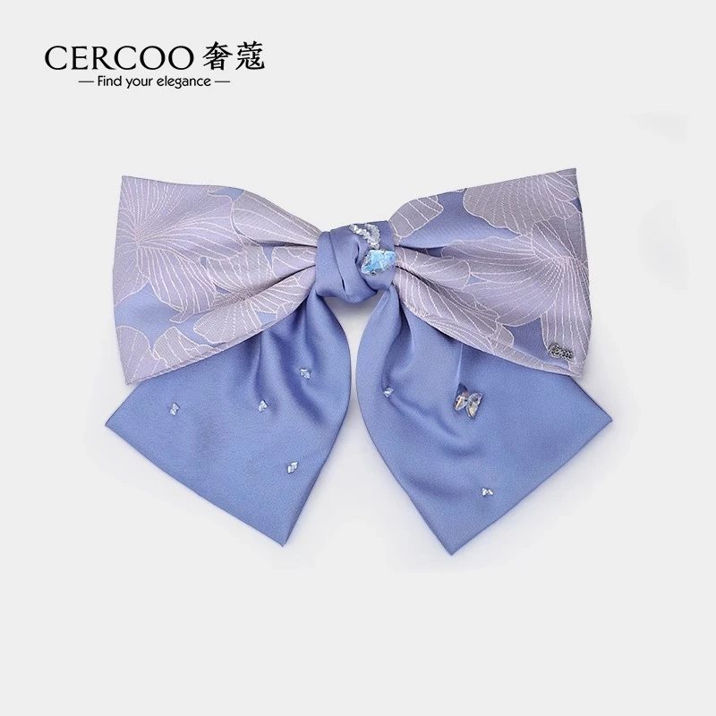 Cercoo/奢蔻蝴蝶结梦境花系列头饰气质女后脑勺春夏新款高端发饰