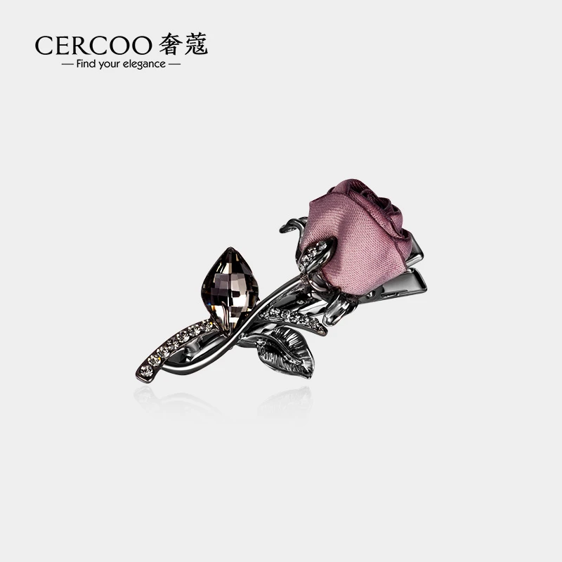【双11】Cercoo/奢蔻发夹后脑勺小号一字夹气质横夹盘发玫瑰夹子