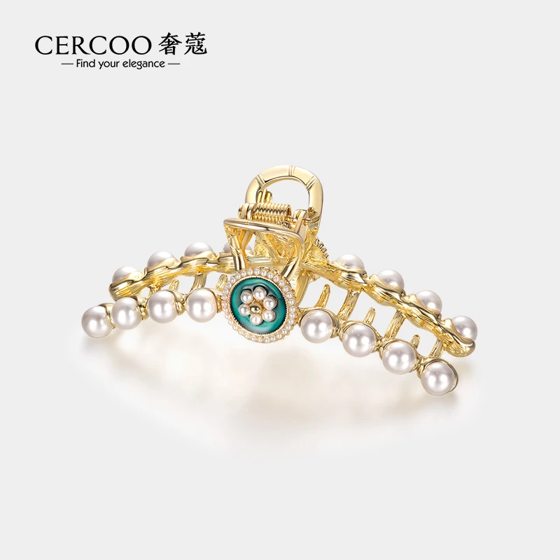 Cercoo/奢蔻三月清茶抓夹女后脑勺盘发发抓发卡鲨鱼夹感