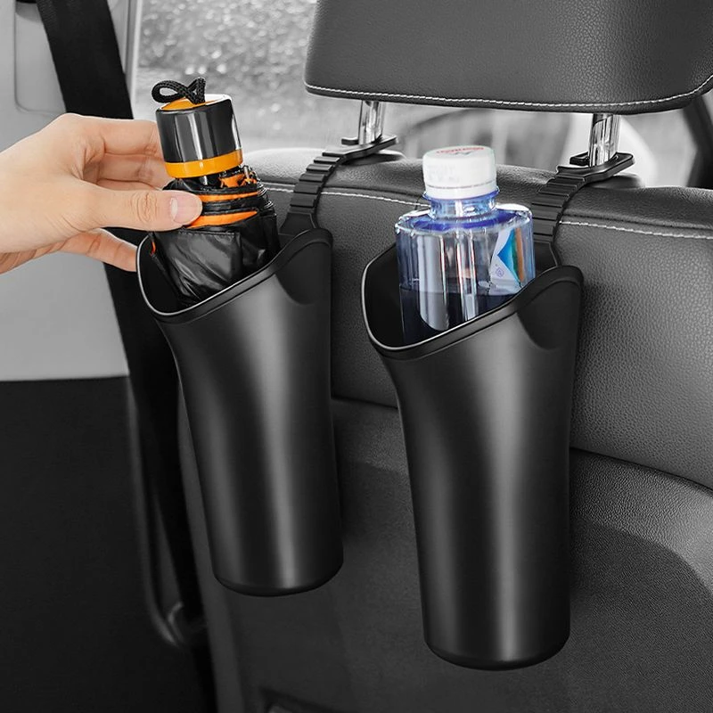 车载雨伞收纳桶垃圾汽车内用置物兜前座后排前排车上放伞挂式神器