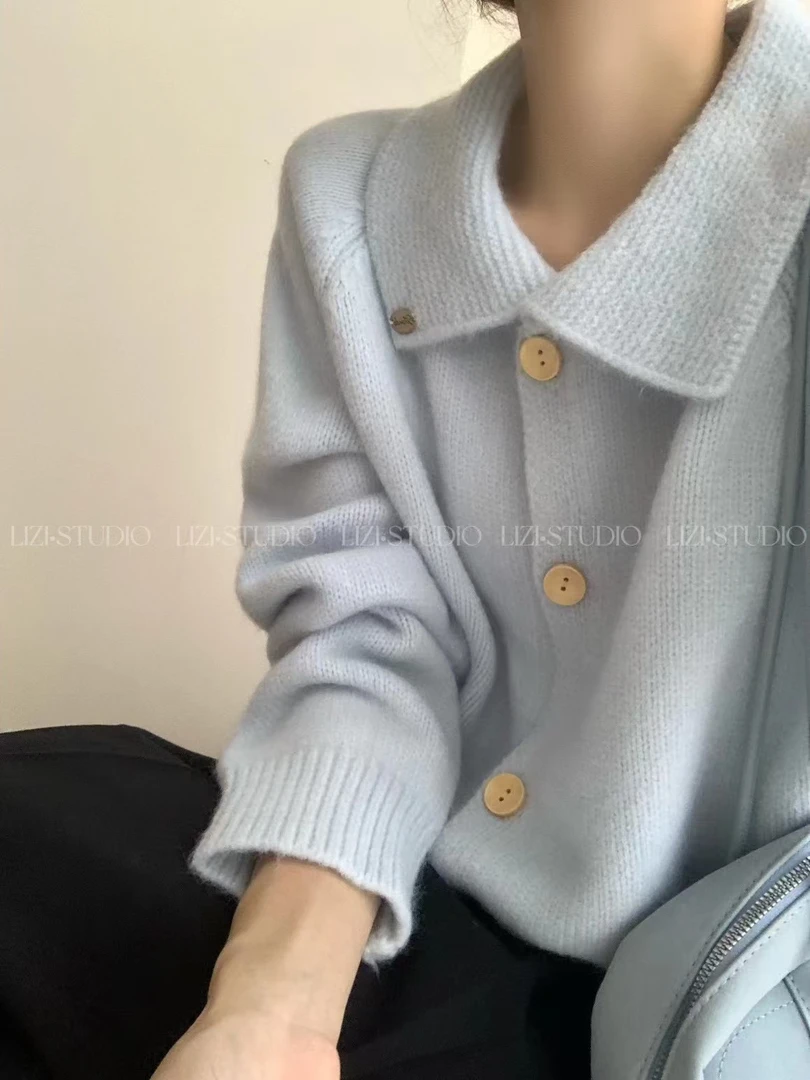 大屿【100-200号】2025春秋新款时尚显瘦毛衣针织衫网红休闲百搭ins