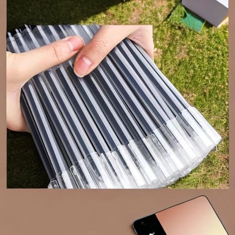 学生考试商务签字学习书写流畅巨能写不断墨黑色透明中性笔
