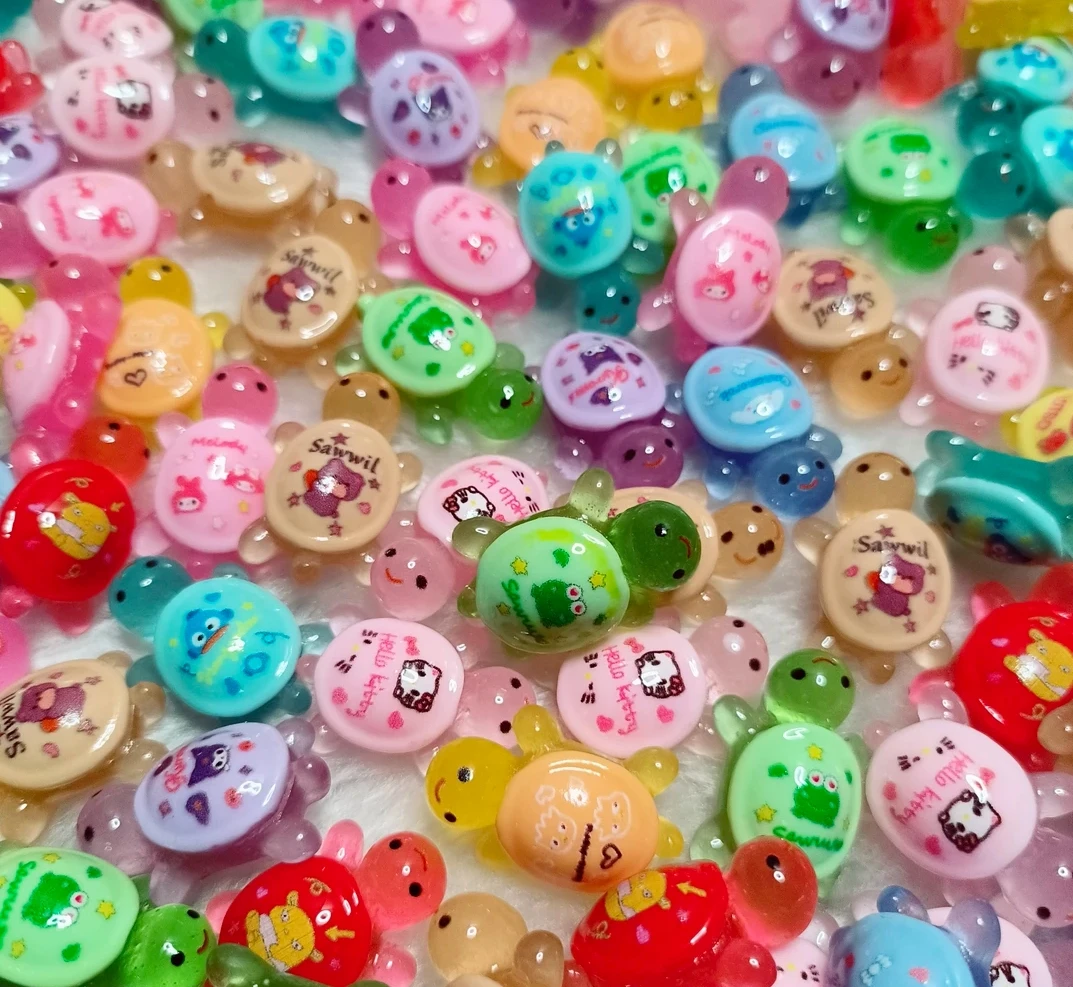 2.1cm迷你小鼻嘎网红可爱潮玩摆件玩具夜光小乌龟景品