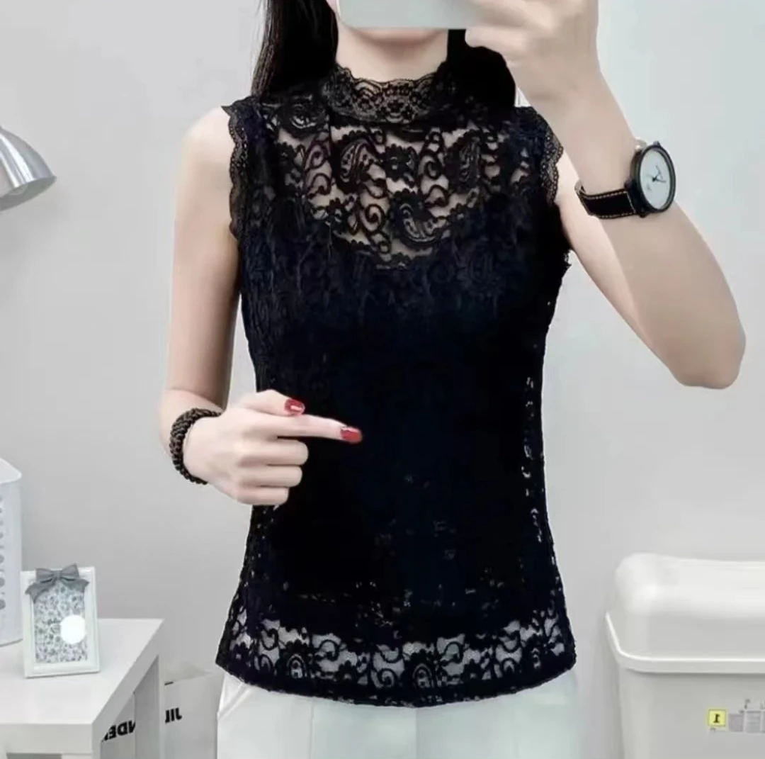 A假领子新款半高领打底衫女蕾丝花边洋气内搭毛衣衬衫衣服假领子