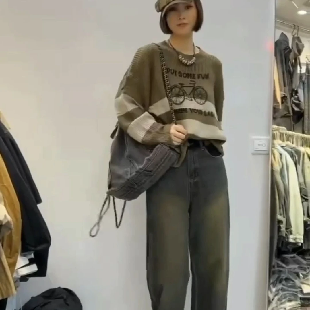 18毛针织衫女新款上衣入秋气质穿搭慵懒风秋装复古百搭女装