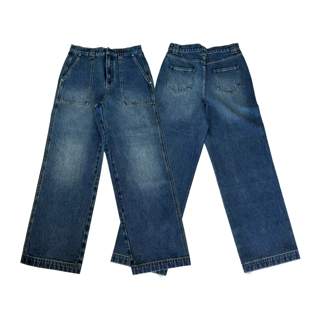 【休闲牛仔裤】ZT4KC0023时尚百搭宽松潮流舒适复古秋季休闲牛仔裤