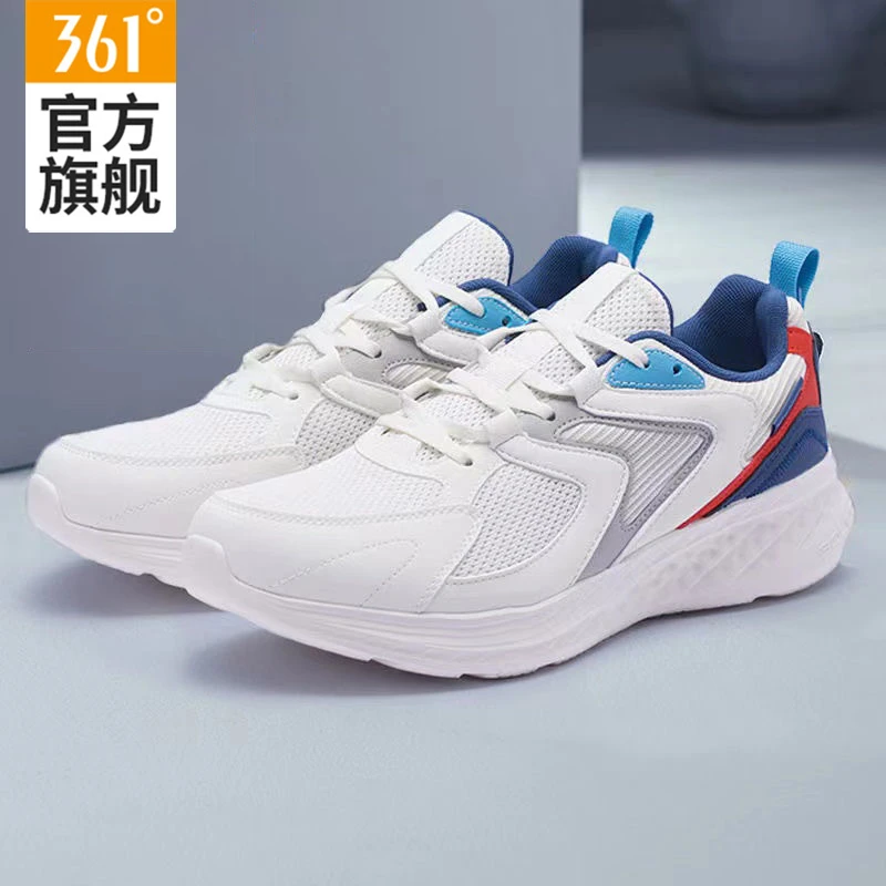 361°男鞋运动鞋2023秋季新款网面透气轻便休闲鞋减震回弹跑步鞋