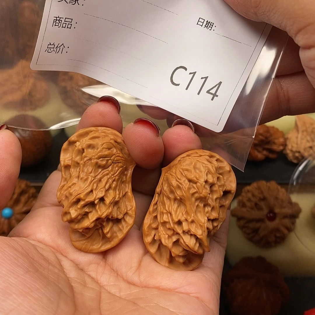 文玩核桃把件鸳鸯