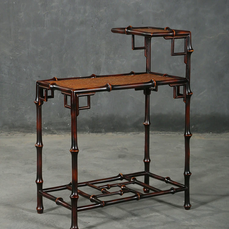 天然中式古典边几邛竹茶空间茶几复古明式宋式传统小桌子